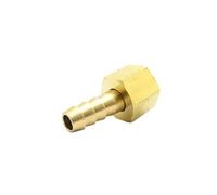 GUYTRM 6mm 8mm 10mm Hose Barb M10 M12 M14 M16 Metric Female Thread Brass Pipe Fitting Coupler Connector Adapter lingli(Left Hand Thread,M12x1.25 to 6mm)