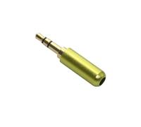 GUYTRM Copper 3/4 Pole 3.5MM Plug Male Headphone Jack with Clip 3.5MM Stereo Audio Connector 4mm Cable Adapter lingli(3 Sections Green,5PCS)