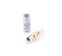 GUYTRM Copper Plated Gold 5.5 X 2.5/5.5 X 2.1/4.0x1.7/3.5 X 1.3 Power Plug Jack Male Weld Connector Linear Power Output lingli(5.5-2.1mm)