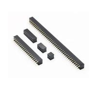 GUYTRM Double Row Pin Female Header Socket Pitch 2.0mm 2.54mm 2 * 2P/3/4/5/6/7/8/9/10/11/12/13/14/15P/16/17/18/20/25/30/40Pin Connector lingli(Pitch 2.0mm,10PCS_2X20P)