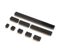 GUYTRM Double Row Pin Female Header Socket Pitch 2.0mm 2.54mm 2 * 2P/3/4/5/6/7/8/9/10/11/12/13/14/15P/16/17/18/20/25/30/40Pin Connector lingli(Pitch 2.54mm,10PCS_2X20P)