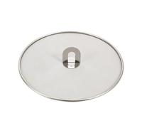GUYTRM Splatter Screen Kitchen Oil Proof Lid Stainless Steel Oil Spill Proof Cover Frying Pan Cover Lid Drain Cover Strainer lingli(33cm)