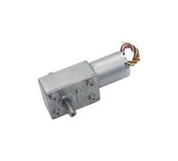 GUYU Gear Motor Dual Shaft Worm Gearbox Brushless PWM Speed Control Encoder Feedback CW CCW Driver Low Noise Long Life BLDC YUGU(12V,90 RPM)