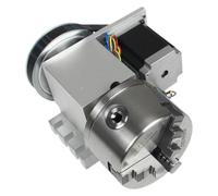 GUYU Three-jaw Chuck K11-100mm 3 Jaw Chuck 100mm 4th Axis+Tailstock CNC Dividing Head/Rotation Kit for YUGU