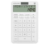 GUYUCOM Desktop Calculator, 12-Digit Dual Power LCD Calculator with 2-Line Display and History Recording Function for Office School Home, History Version