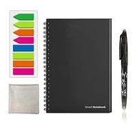 GUYUCOM Reusable Smart Notebook, Digital notepad A6 Lined Dotted with Erasable Pen and Wipe for Quick Sketch Cloud Storage and Reuse Endlessly.