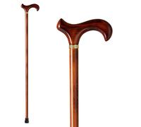 GUYUE Handcrafted Wooden Cane for Men & Women,Gentleman's Walking Sticks, Ergonomic Senior Canes, Natural Solid Wood Luxury Cane, Perfect for Gift-Giving (Chestnut)