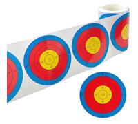 Guyuyii Target Stickers - 3" 100/200/250 Pieces Self Adhesive for Accuracy, Exercise, Competitions, Training - Mark Shots, Improve Precision - Ideal for Shooters, Shooters, Archery