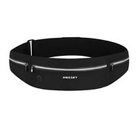 GUZACK Running Waist Pack for Men/Women,Fanny Pack for IPhone 13/12/11 Pro Max, Iphone 13/12/11 Pro/SE 2/XS/XR/X/8 Plus Ultra Light Running Belt Phone Holder for Jogging, Walking, M, Velcro Zipper