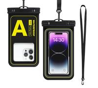 Guzack Waterproof Phone Pouch for Swimming IPX8 Floating Underwater Phone Case, 7" Dry Bag Holder for iPhone 16 15 14 13 11 Pro Max Galaxy S25 S24 S23 Ultra Mobile Phone Protector for Vacation Beach