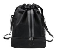 Guzeelu Drawstring Bag With Shoe Compartment, Football Boot Bag Gym Backpack, Waterproof PE Bag For Men Women School And Travel