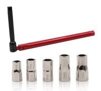 Guzeelu Tap Spanner for Tight Space, 8 to 13 mm Adjustable Basin Back Nut Wrench, Changeable Socket Wrench for Faucet Installation and Removal, Suitable for Bathroom and Kitchen Taps