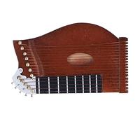 Guzheng Miniature Deco Maison model, artistic work office decoration, artisanal wood music instrument for living room, studio office, library, classroom
