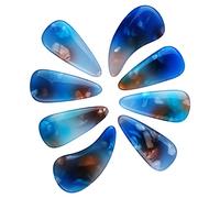 Guzheng Nail Picks, Smoothly Appearance 8Pcs Easy To Clean Fine Workmanship Non Deformable Elastic Guzheng Finger Picks for Replacement (Tides Color)