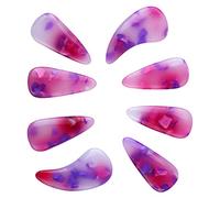 Guzheng Nail Picks, Smoothly Appearance 8Pcs Easy To Clean Fine Workmanship Non Deformable Elastic Guzheng Finger Picks for Replacement (Sunset Color)