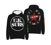 GUZNILNOA Men's Subs Punk Rock Band UK All-over Print Hoodie Trendy And Personalized Sweatshirt Travel And Sports Hoodies Multicolor M