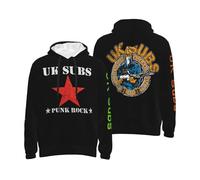 GUZNILNOA Men's Subs Punk Rock Band UK All-over Print Hoodie Trendy And Personalized Sweatshirt Travel And Sports Hoodies Multicolor M