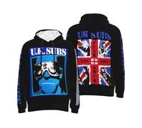 GUZNILNOA Men's Subs Punk Rock Band UK All-over Print Hoodie Trendy And Personalized Sweatshirt Travel And Sports Hoodies Multicolor 4XL