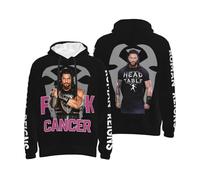 GUZNILNOA Men's The Table Head Reigns Roman All-over Print Hoodie Trendy And Personalized Sweatshirt Travel And Sports Hoodies Multicolor L