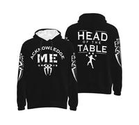 GUZNILNOA Men's The Table Head Reigns Roman All-over Print Hoodie Trendy And Personalized Sweatshirt Travel And Sports Hoodies Multicolor L