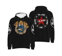 GUZNILNOA Men's U.K. Punk Rock Band Subs All-over Print Hoodie Trendy And Personalized Sweatshirt Travel And Sports Hoodies Multicolor M