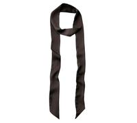 GUZOSJO Solid Color Long Neckerchief Pure Skinny Scarf Necktie Handbag Wrap Handle Satin Belt, 200sd_color-coffee, 78.7 inch x1.97 inch (200CMx5CM)