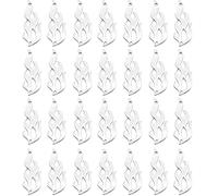 GUZUHUKU 30Pcs Fire Charm Flame Charms Bulk Camping Pendants Vintage Tibetan Alloy Antique Silver Links Connectors for Jewelry Making Charms Necklace Bracelet DIY Craft