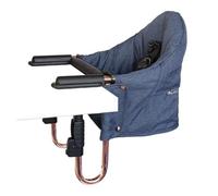 Guzzie+Guss Portable Clip on High Chair for Baby Seat - Folding and Easy Setup for Travel, Home, Restaurants, Picnics - Machine Washable Fabric - Copper Blue