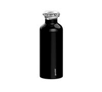 Guzzini 8008392310204 Energy Bottles, PCTA|PP|Stainless Steel, 500 milliliters, Black