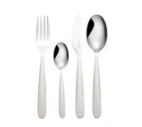 Guzzini 122900156 Set 24 Cutlery, Stainless Steel, Weiß (Milchweiß)