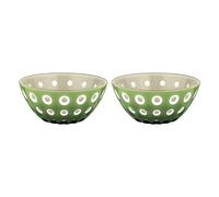 SET OF 2 BOWLSØ12CM "LE MURRINE" - Sand/White/Moss green