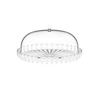 Guzzini Cake Pan Set with Bell Turtleneck 12570042 Transparent White Board Diameter 31 cm Organic Plastic