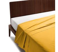 Guzzini Classic - Double Bed Linen 180 x 280 cm, 100% OekoTex Certified Percale Fresh and Breathable, Double Bed Sheet for Soft Durable Bedding