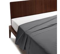 Guzzini Classic - Double Bed Sheets Cotton 240 x 280 cm, 100% OekoTex Certified Percale Fresh and Breathable, Double Flat Sheet for Soft and Durable Bedding