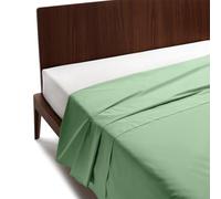 Guzzini Classic - Double Bed Sheets Cotton 240 x 280 cm, 100% OekoTex Certified Percale Fresh and Breathable, Double Flat Sheet for Soft and Durable Bedding