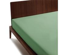 Guzzini Classic Double Fitted Sheet, 175 x 200 cm, 100% Cotton, OekoTex Certified Fresh and Breathable, Double Mattress Protector with Elastic Band, Fitted Bottom Sheet 30 cm