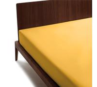 Guzzini Classic Double Fitted Sheet, 175 x 200 cm, 100% Cotton, OekoTex Certified Fresh and Breathable, Double Mattress Protector with Elastic Band, Fitted Bottom Sheet 30 cm