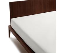 Guzzini Classic - Fitted Sheet 125 x 200 cm, 100% Cotton, OekoTex Certified Fresh and Breathable, 100% Cotton Percal, Double Bed Mattress Cover with 30 cm High Elastic Corner