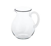 GUZZINI Dolcevita 64oz/2L Balloon Pitcher with Spout - Clear - 100% Recycled Plastic - Unbreakable & BPA-Free, Water Jug, Iced Tea Pitcher for Restaurant & Home