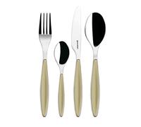 Guzzini - Feeling, 24-Piece Cutlery Set - Sand, 15.8 x 7.5 x h25.5 cm - 23000039