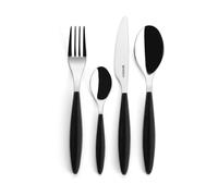 Guzzini Feeling cutlery set Black, 24 pieces