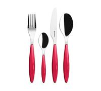 Guzzini Feeling cutlery set Clear red, 24 pieces