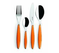 Guzzini Feeling Cutlery set Orange Transparent 15.8x7.5x25.5 cm