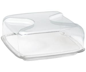 Guzzini - Gocce, Square Cheese Dish Set - Transparent, 25,5 25,5 x h11,5 cm - 27000000