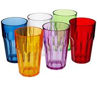 Guzzini - Happy Hour, set of 6 tall drinking glasses - Ø8 x h12 cm - Capacity: 420 cc - 07230652