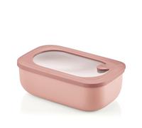Guzzini - Kitchen Active Design, STORE&MORE BIO, Rectangular Airtight Fridge/Freezer/Microwave Containers - Peach Blossom Pink, 20 x12 x h7cm | 900 ml - 171001251