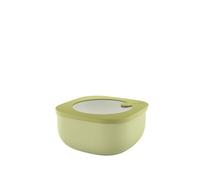Guzzini - Kitchen Active Design, STORE&MORE BIO, Shallow Airtight Fridge/Freezer/Microwave Containers (M) - Avocado Green, 16 x16 x h7,8 cm | 975 cc - 170720253