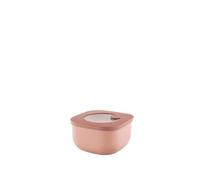 Guzzini - Kitchen Active Design, STORE&MORE BIO, Shallow Airtight Fridge/Freezer/Microwave Containers (S) - Peach Blossom Pink, 12,2 x 12,2 x h6,8 cm | 450cc - 170719251