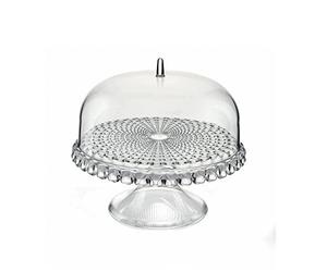 Guzzini, Small Cake Stand With Dome Tiffany, Ø30 x h27 cm