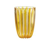 Guzzini - Tall Glass in bio-Based Plastic, Yellow, TURTLERY